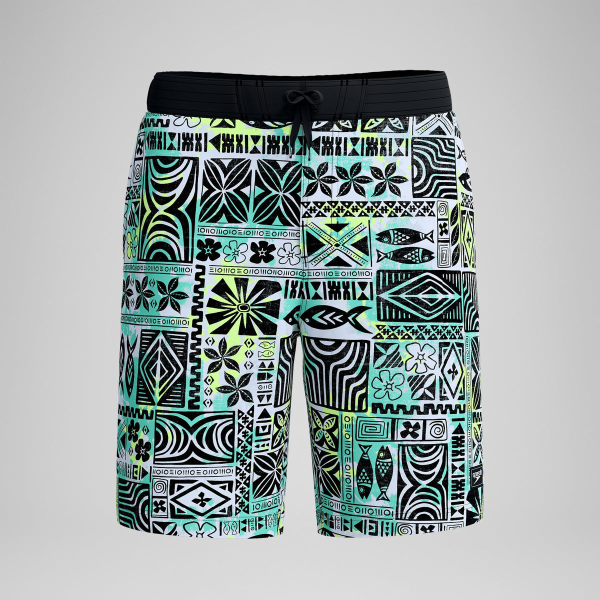 Speedo Printed Bondi Swim Shorts Black/White