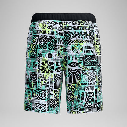 Speedo Printed Bondi Swim Shorts Black/White