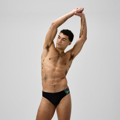 Speedo Medley Logo Brief Black/Green