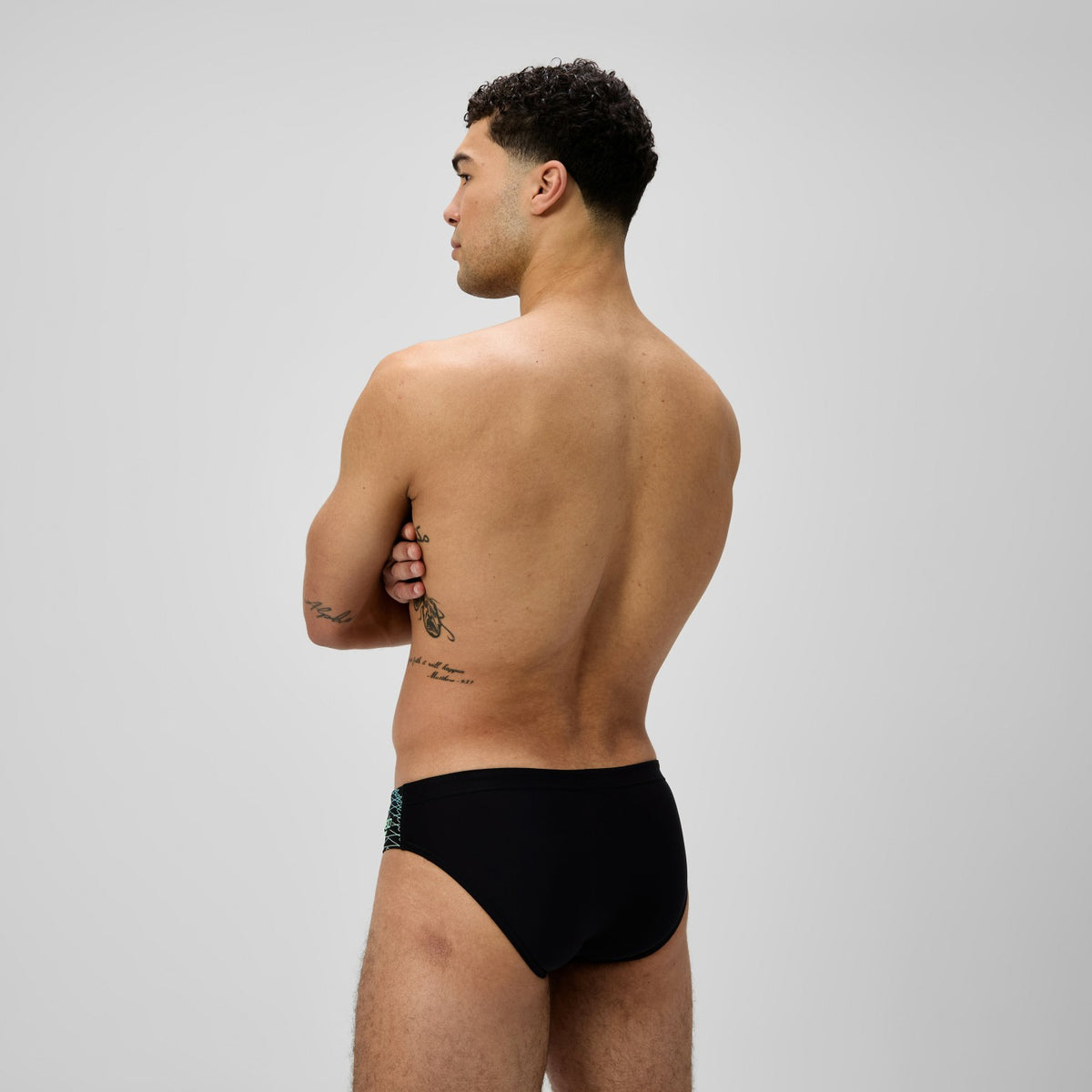 Speedo Medley Logo Brief Black/Green
