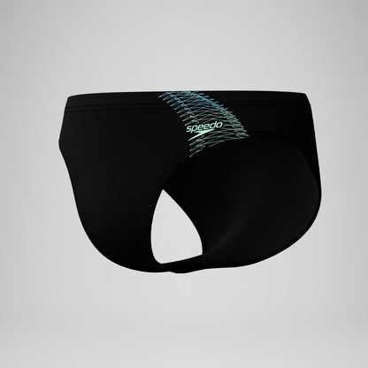 Speedo Medley Logo Brief Black/Green