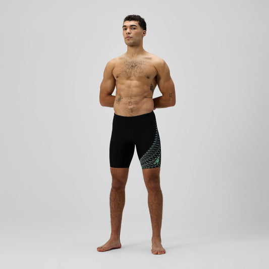 Speedo Medley Logo Jammer Black/Green