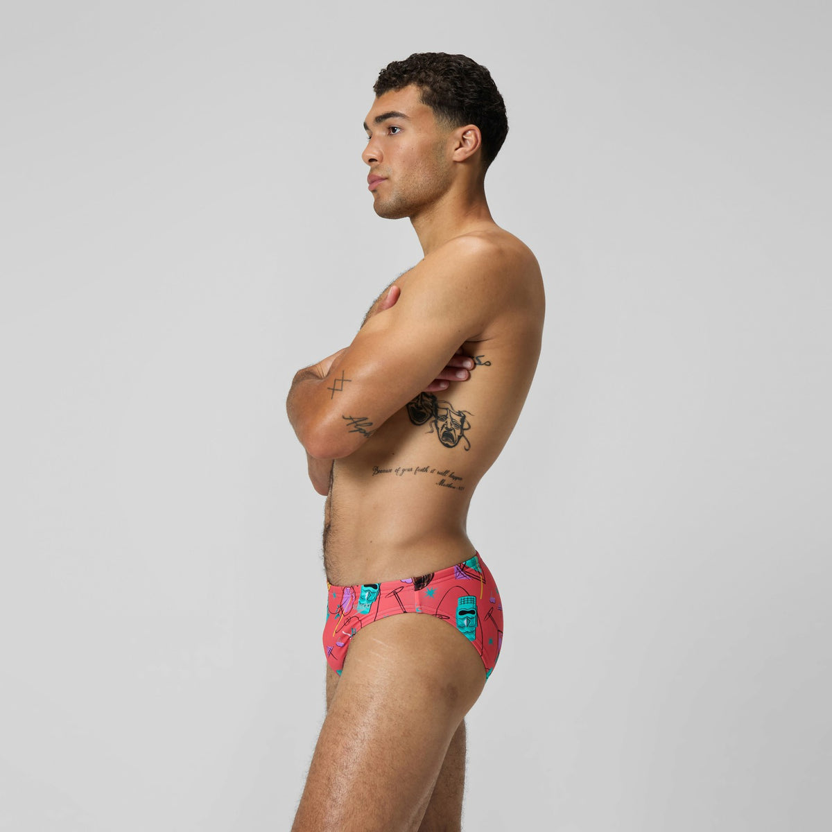 Speedo Print Beachstar Brief Orange
