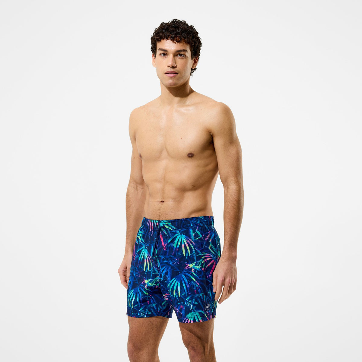 Speedo Redondo Edge Printed Swim Shorts Navy