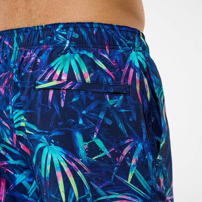 Speedo Redondo Edge Printed Swim Shorts Navy
