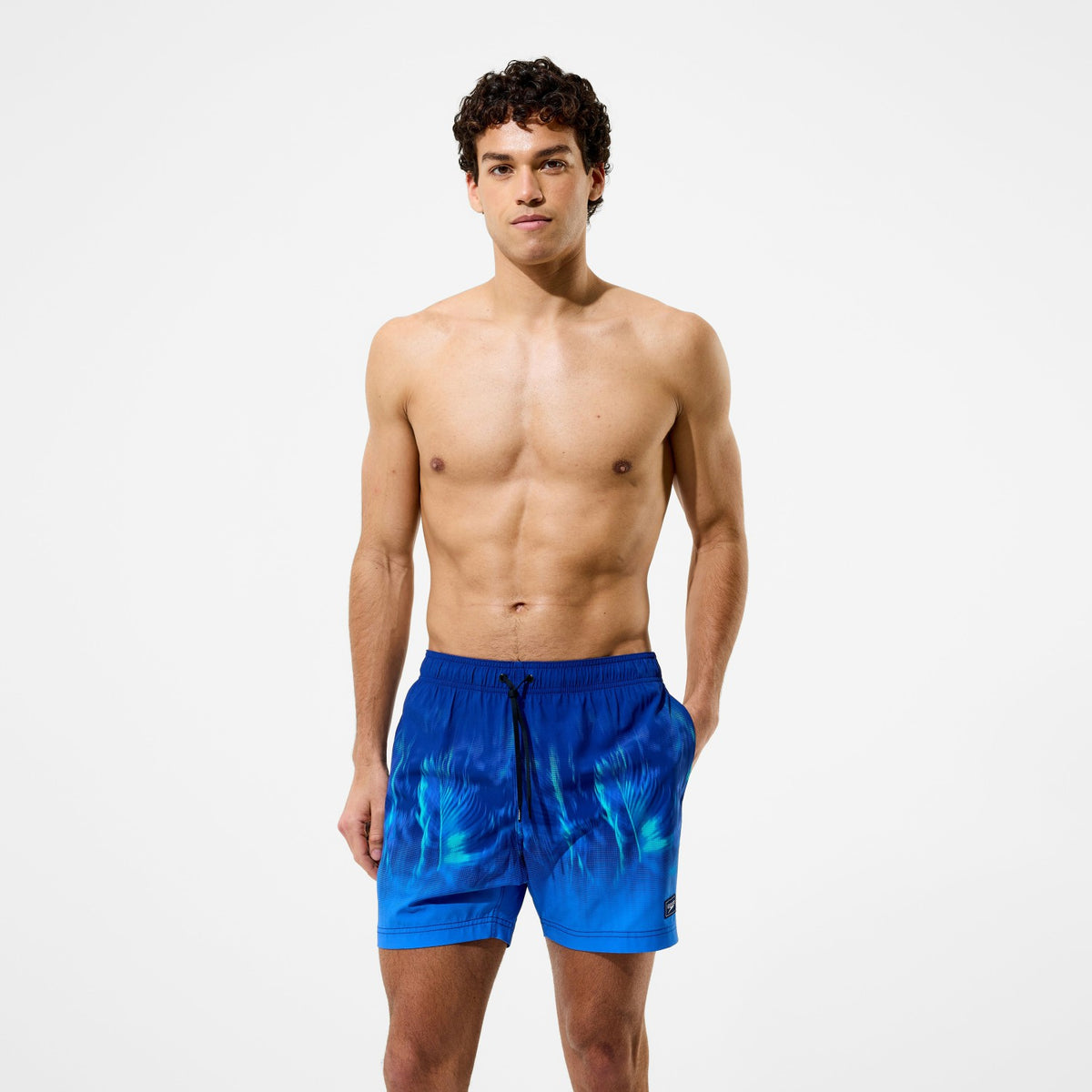 Speedo Redondo Edge Printed Swim Shorts Blue