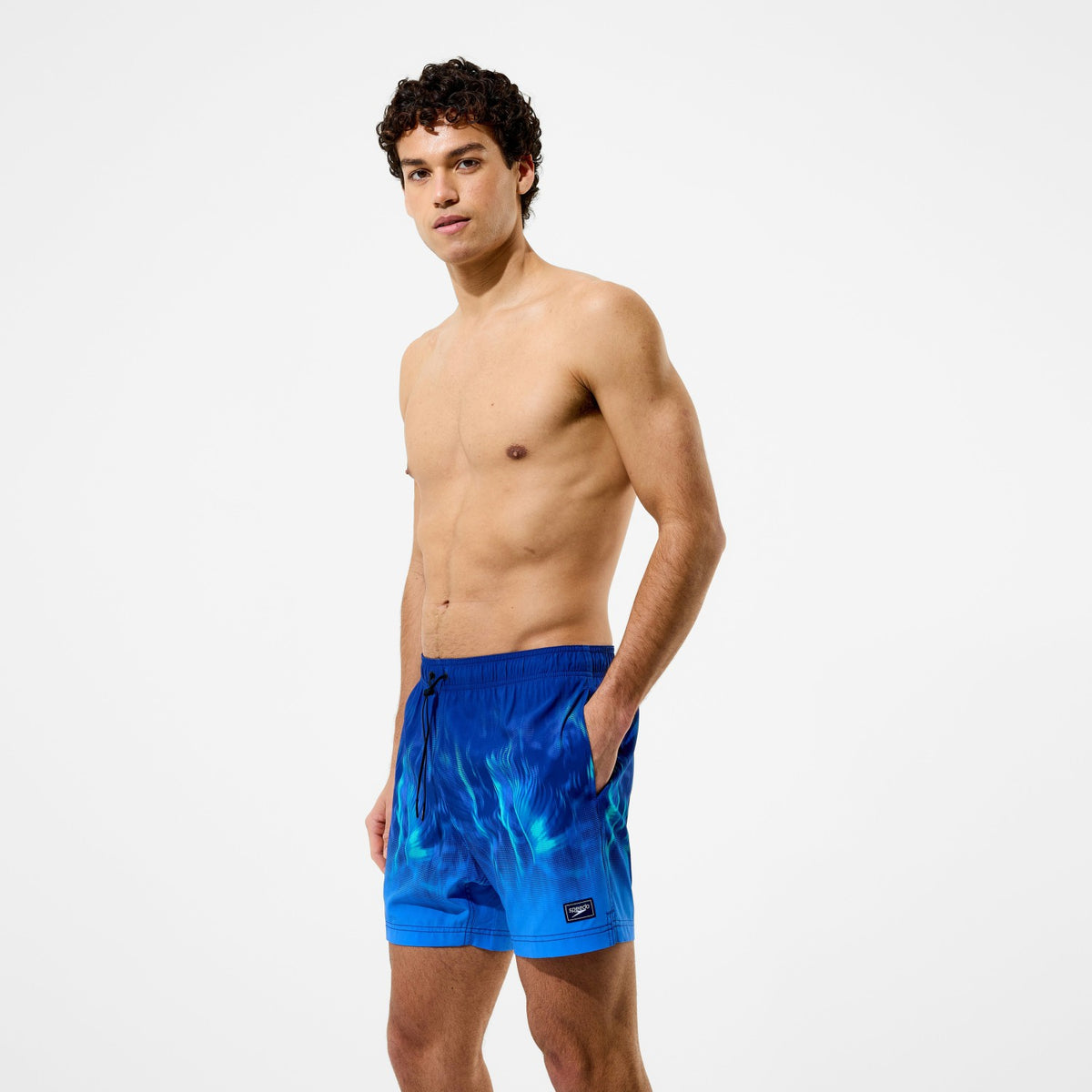Speedo Redondo Edge Printed Swim Shorts Blue