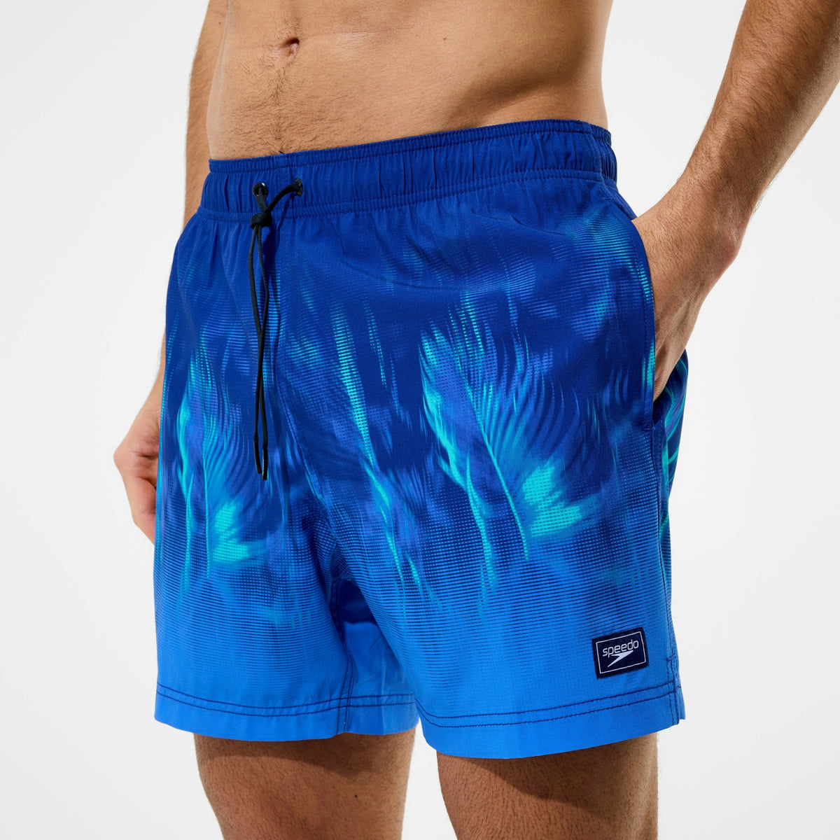 Speedo Redondo Edge Printed Swim Shorts Blue
