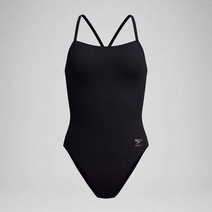 Speedo Solid V-Back 2.0 One Piece Black