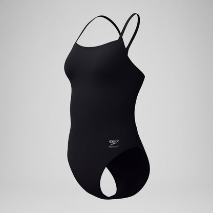Speedo Solid V-Back 2.0 One Piece Black
