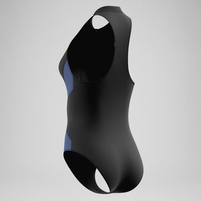 Speedo Ocean Flex Zip Swimsuit Black/Blue