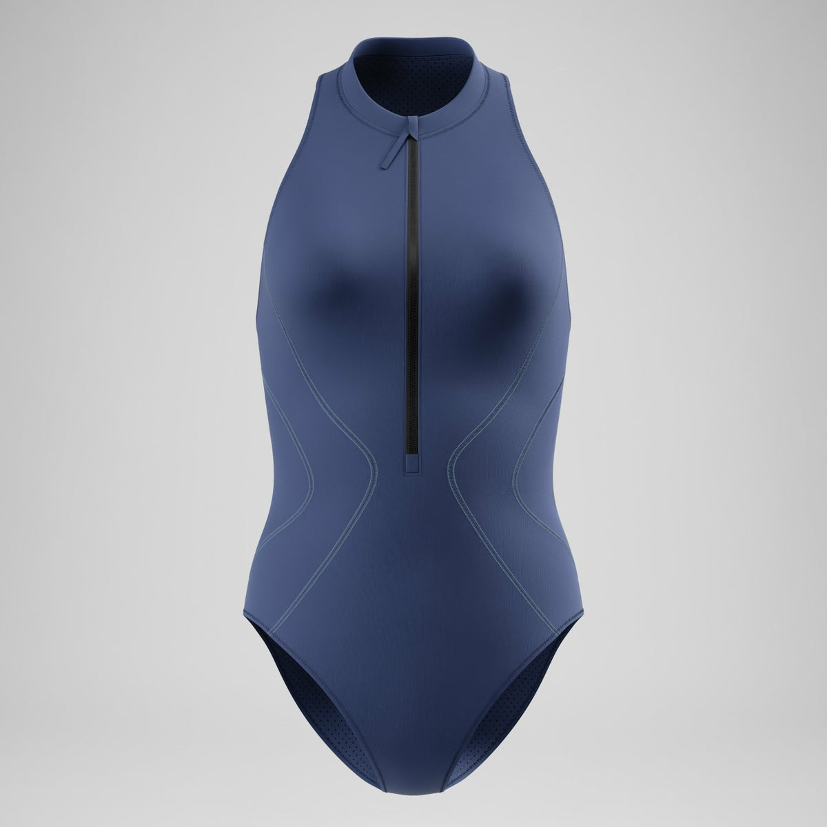 Speedo Ocean Flex Zip Swimsuit Grey/Blue