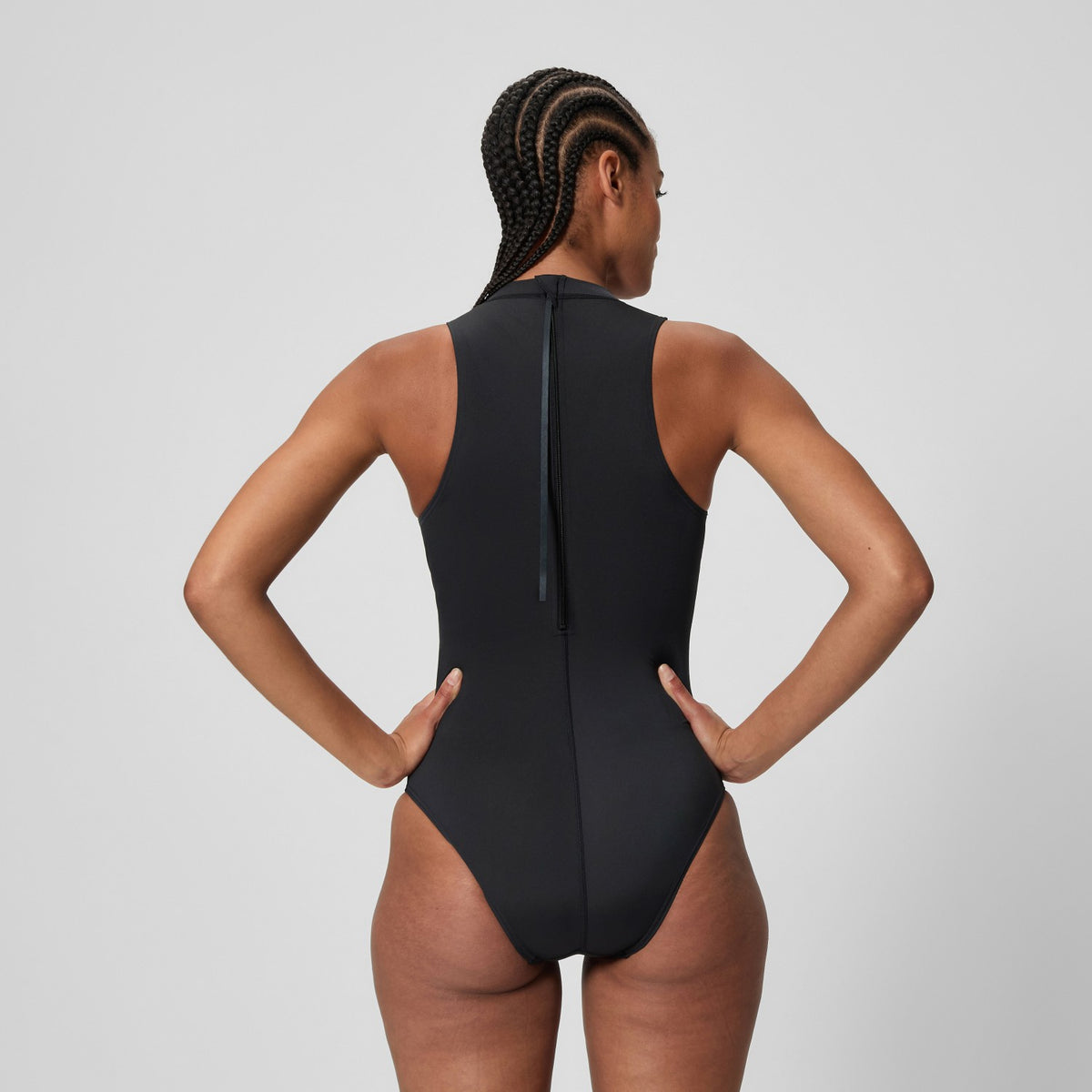 Speedo Boom Solid Hydrasuit Black/Turquoise