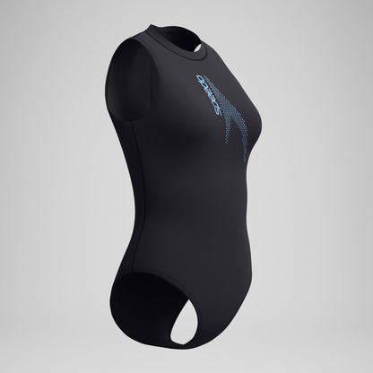 Speedo Boom Solid Hydrasuit Black/Turquoise