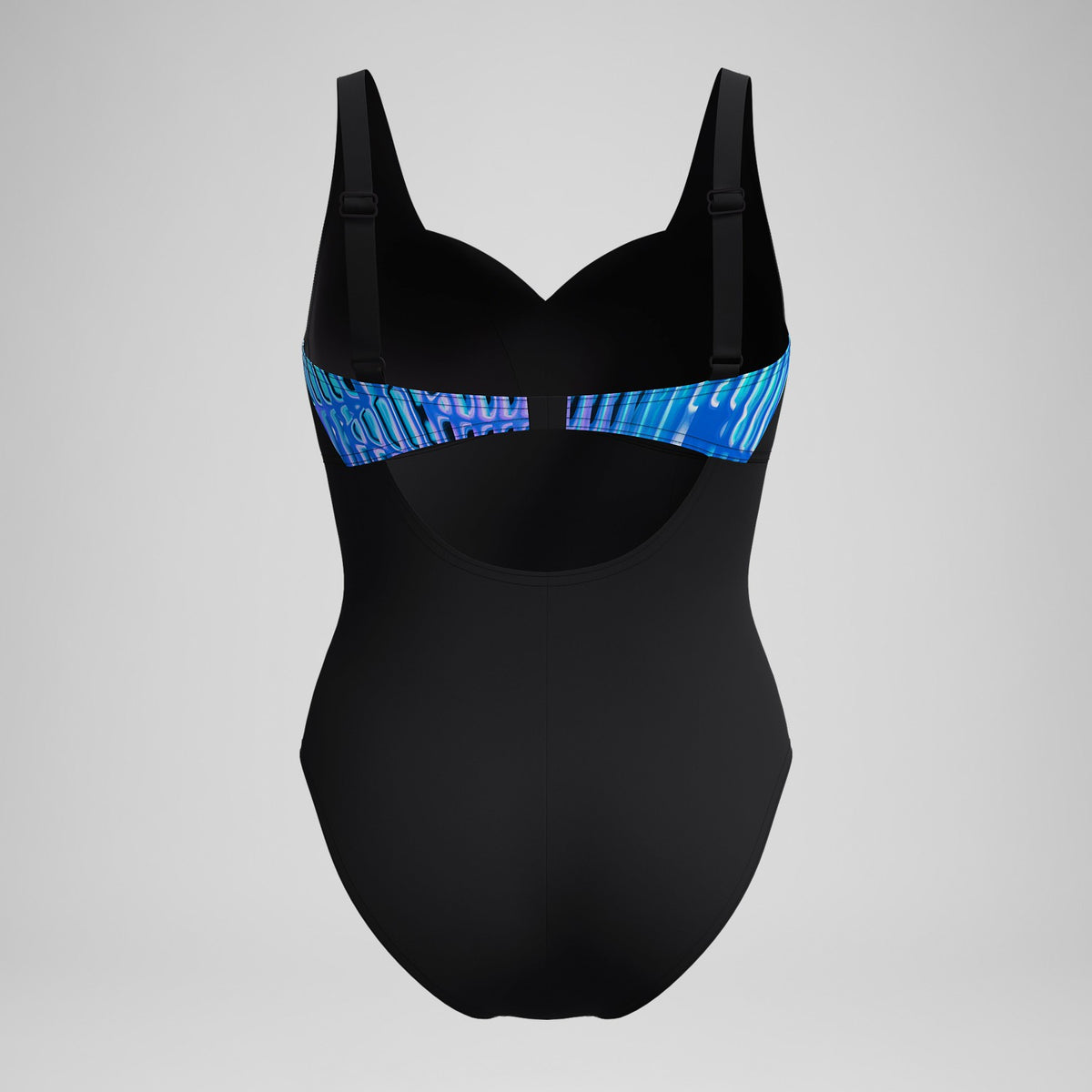 Speedo Shaping Printed OpusGem Swimsuit Black/Blue