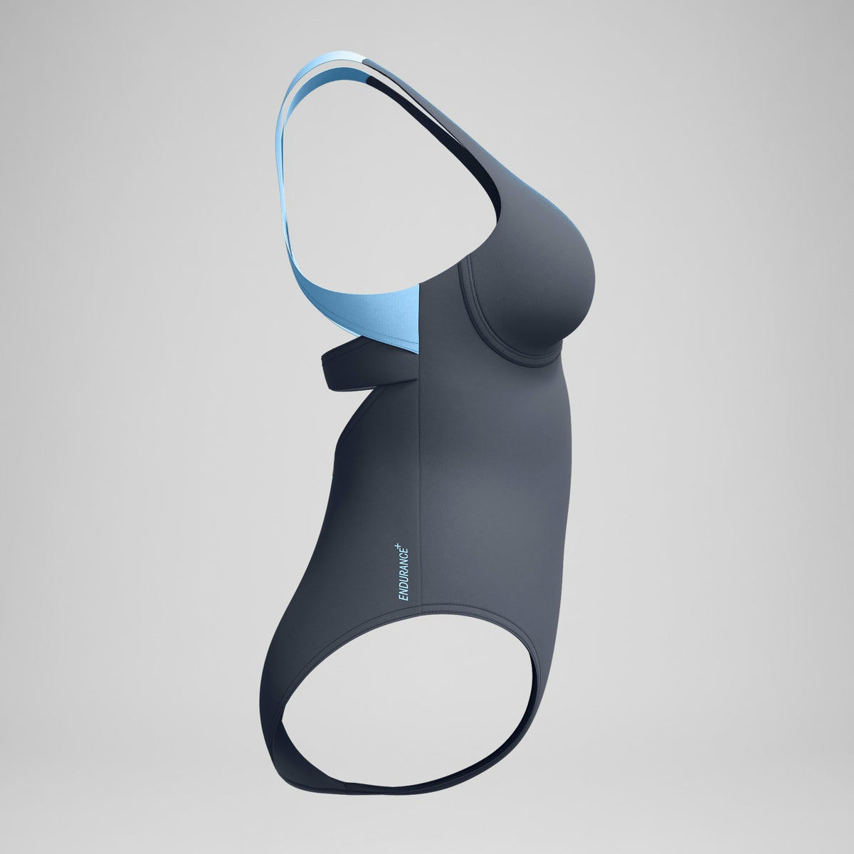 Speedo Flex Band with Built in Swim Bra Swimsuit Grey/Blue