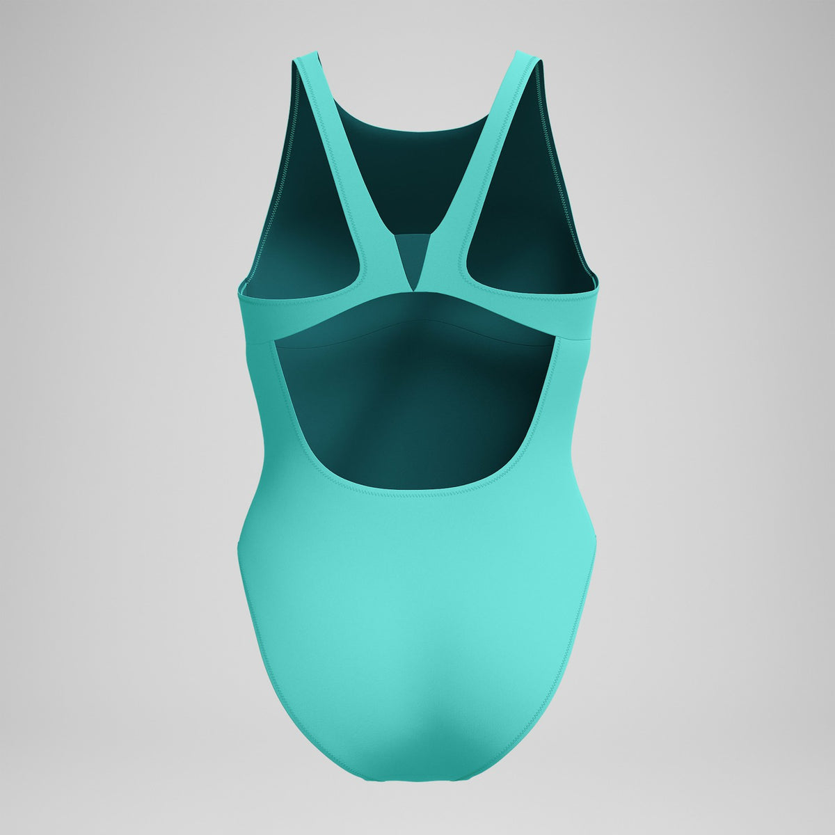 Speedo Solid Highneck One Piece Turquoise