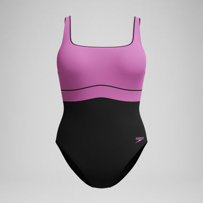 Speedo Shaping Contour Eclipse Swimsuit Black/Pink