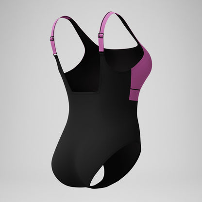 Speedo Shaping Contour Eclipse Swimsuit Black/Pink