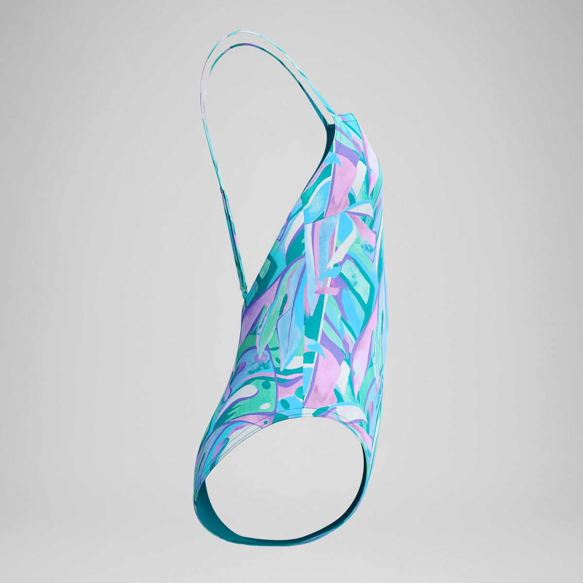 Speedo Printed Adjustable Thinstrap Swimsuit Green/Pink