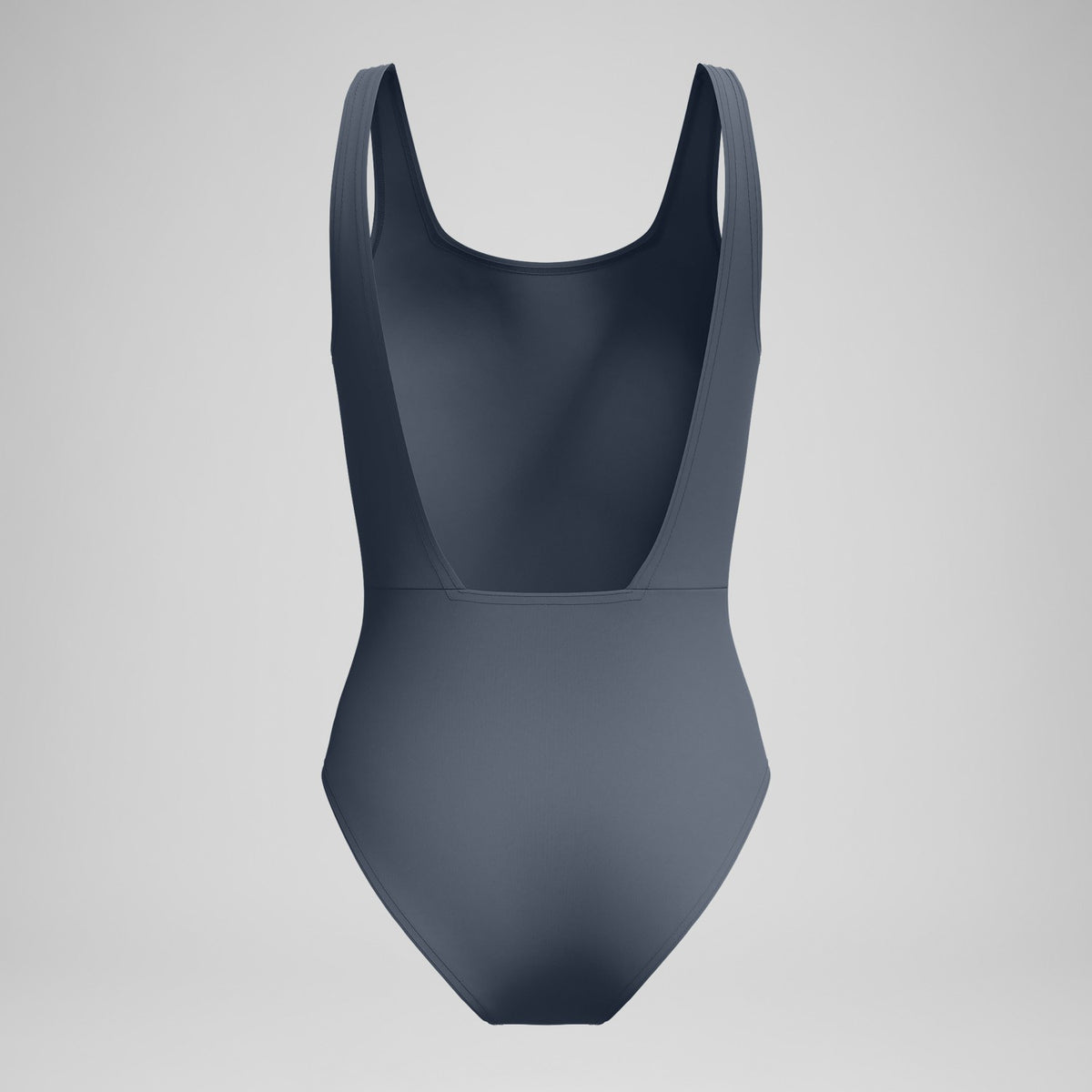 Speedo Logo Square Back Swimsuit Grey/Turquoise