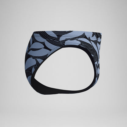 Speedo Beachstar Printed Brief Black/Grey