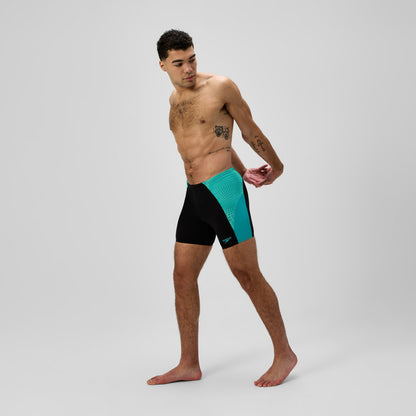 Speedo Endurance+ MAX Splice Mid Jammer Black/Turquoise