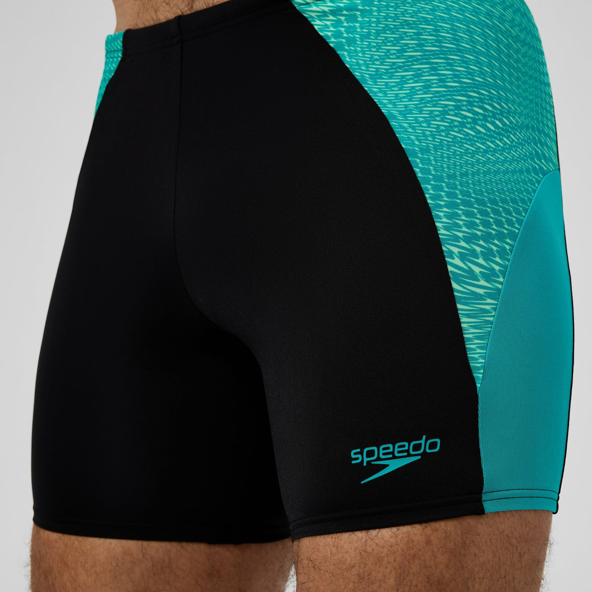Speedo Endurance+ MAX Splice Mid Jammer Black/Turquoise