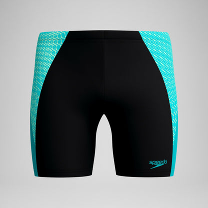 Speedo Endurance+ MAX Splice Mid Jammer Black/Turquoise