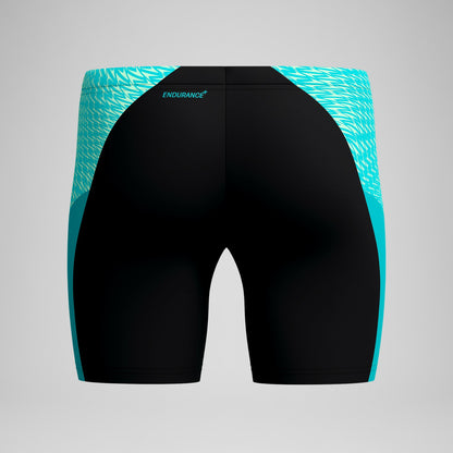 Speedo Endurance+ MAX Splice Mid Jammer Black/Turquoise