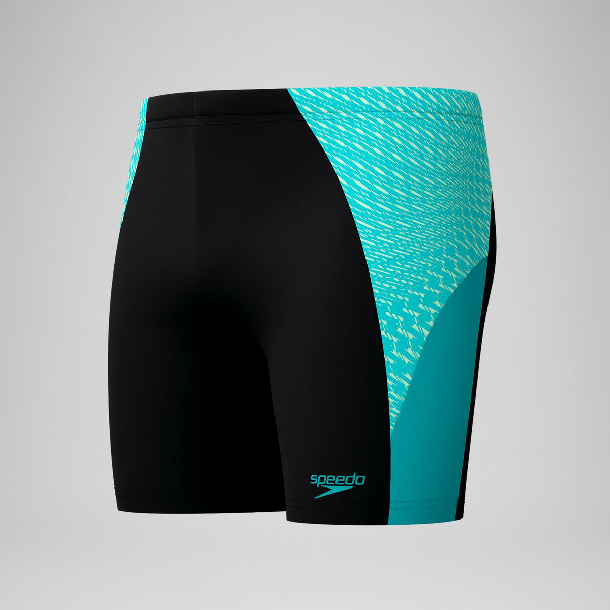 Speedo Endurance+ MAX Splice Mid Jammer Black/Turquoise