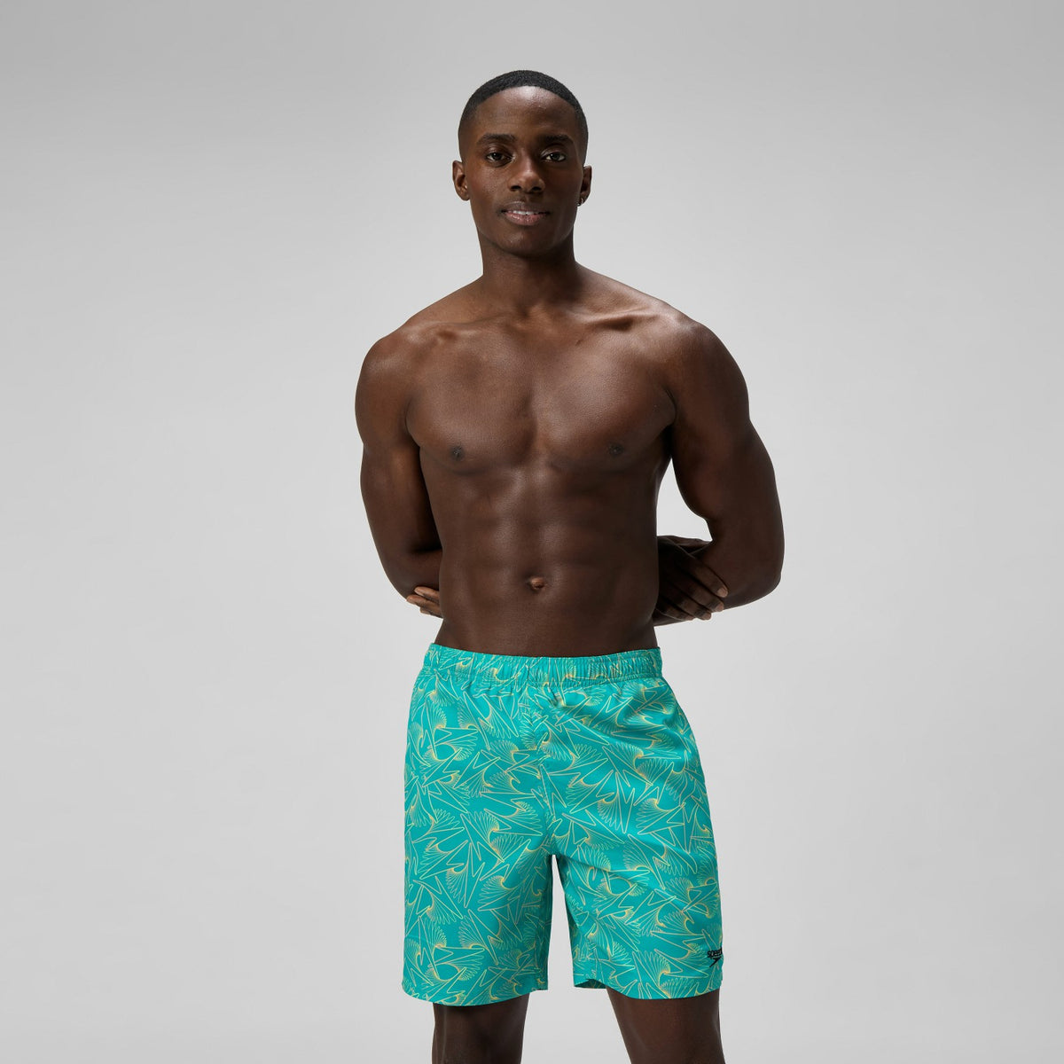 Speedo Xpress Lite Allover Swim Shorts Turquoise