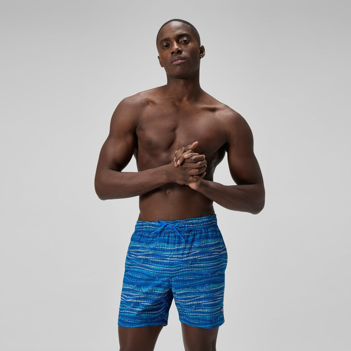 Speedo Redondo Edge Printed Swim Shorts Blue