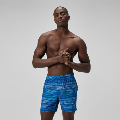 Speedo Redondo Edge Printed Swim Shorts Blue