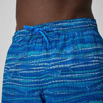 Speedo Redondo Edge Printed Swim Shorts Blue