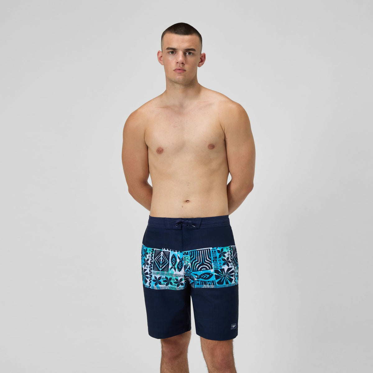 Speedo Printed Bondi Swim Shorts Navy/Blue