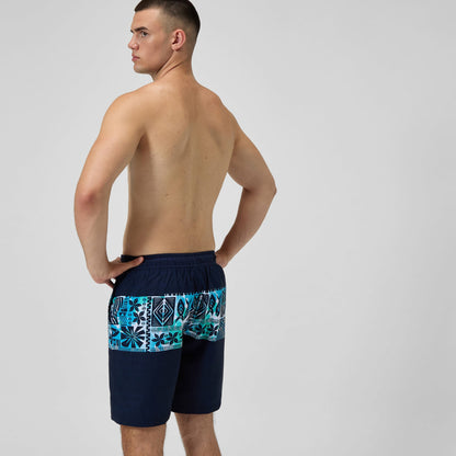 Speedo Printed Bondi Swim Shorts Navy/Blue