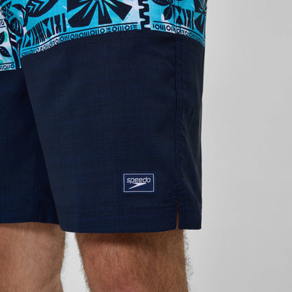 Speedo Printed Bondi Swim Shorts Navy/Blue