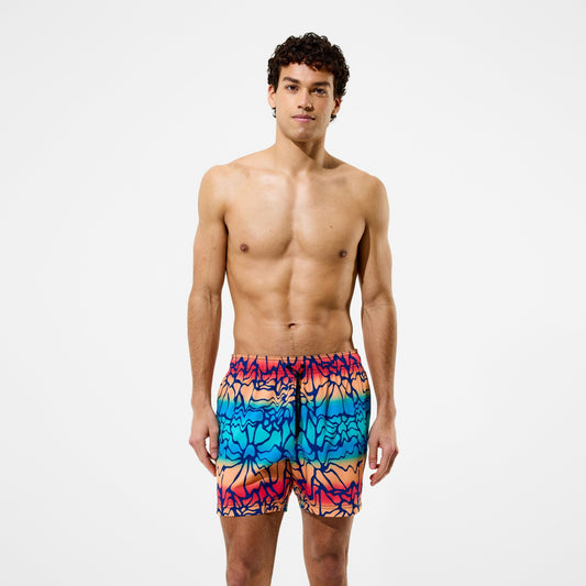 Speedo Redondo Edge Printed Swim Shorts Blue/Orange