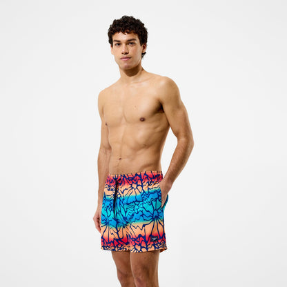 Speedo Redondo Edge Printed Swim Shorts Blue/Orange