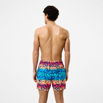 Speedo Redondo Edge Printed Swim Shorts Blue/Orange