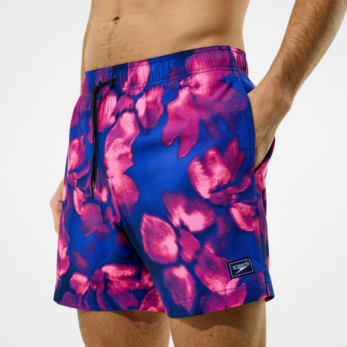 Speedo Redondo Edge Printed Swim Shorts Blue/Pink