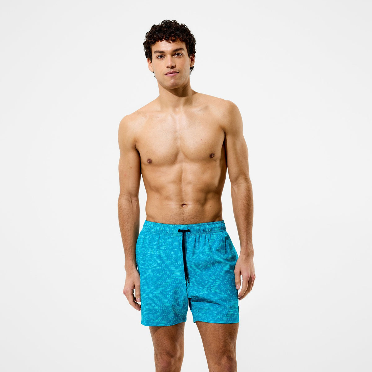 Speedo Redondo Edge Printed Swim Shorts Turquoise