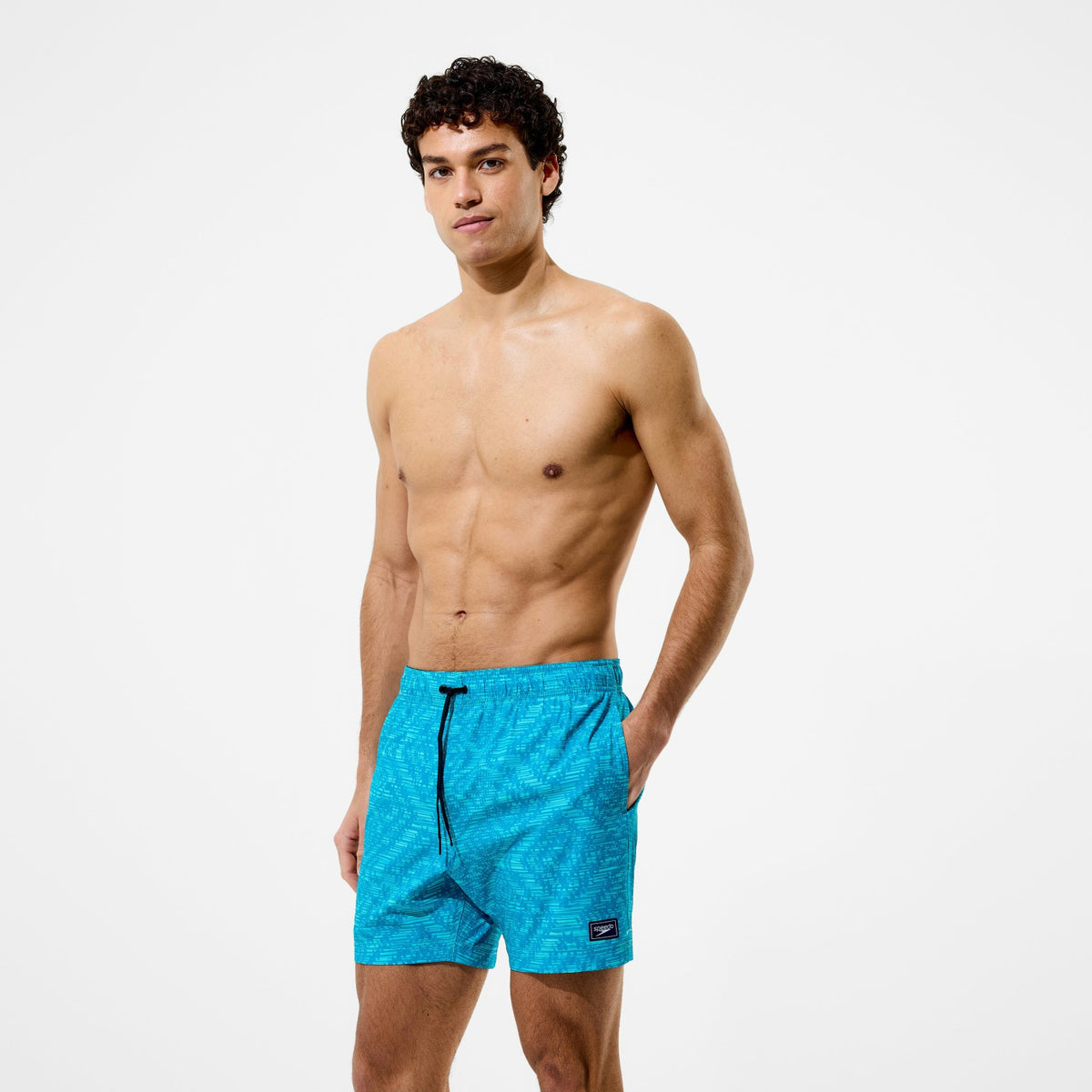 Speedo Redondo Edge Printed Swim Shorts Turquoise