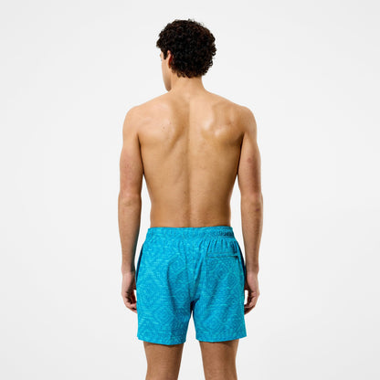 Speedo Redondo Edge Printed Swim Shorts Turquoise