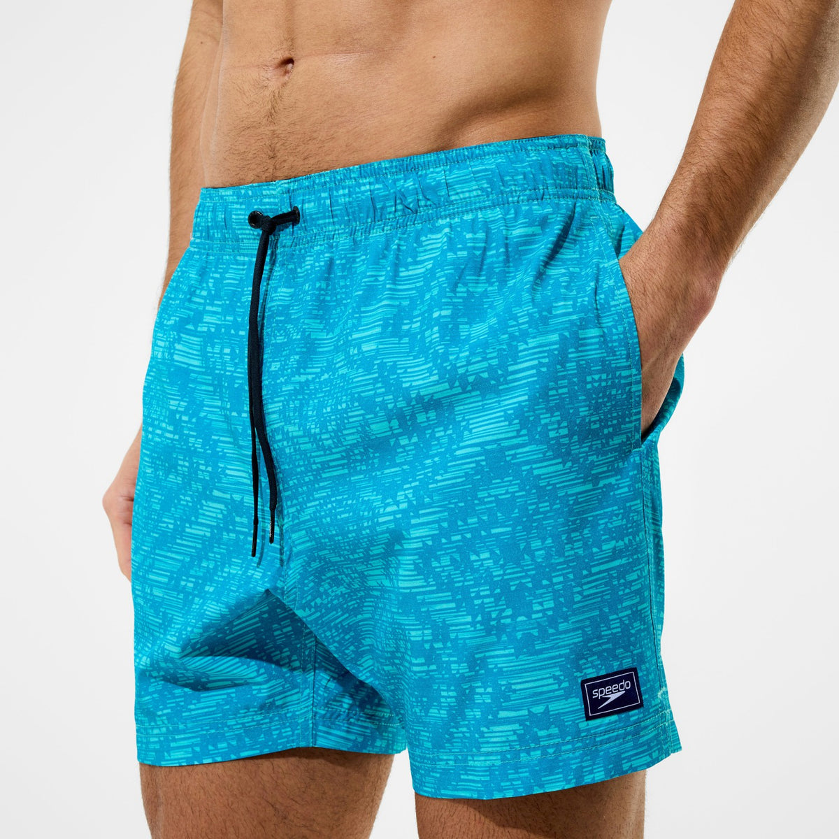 Speedo Redondo Edge Printed Swim Shorts Turquoise