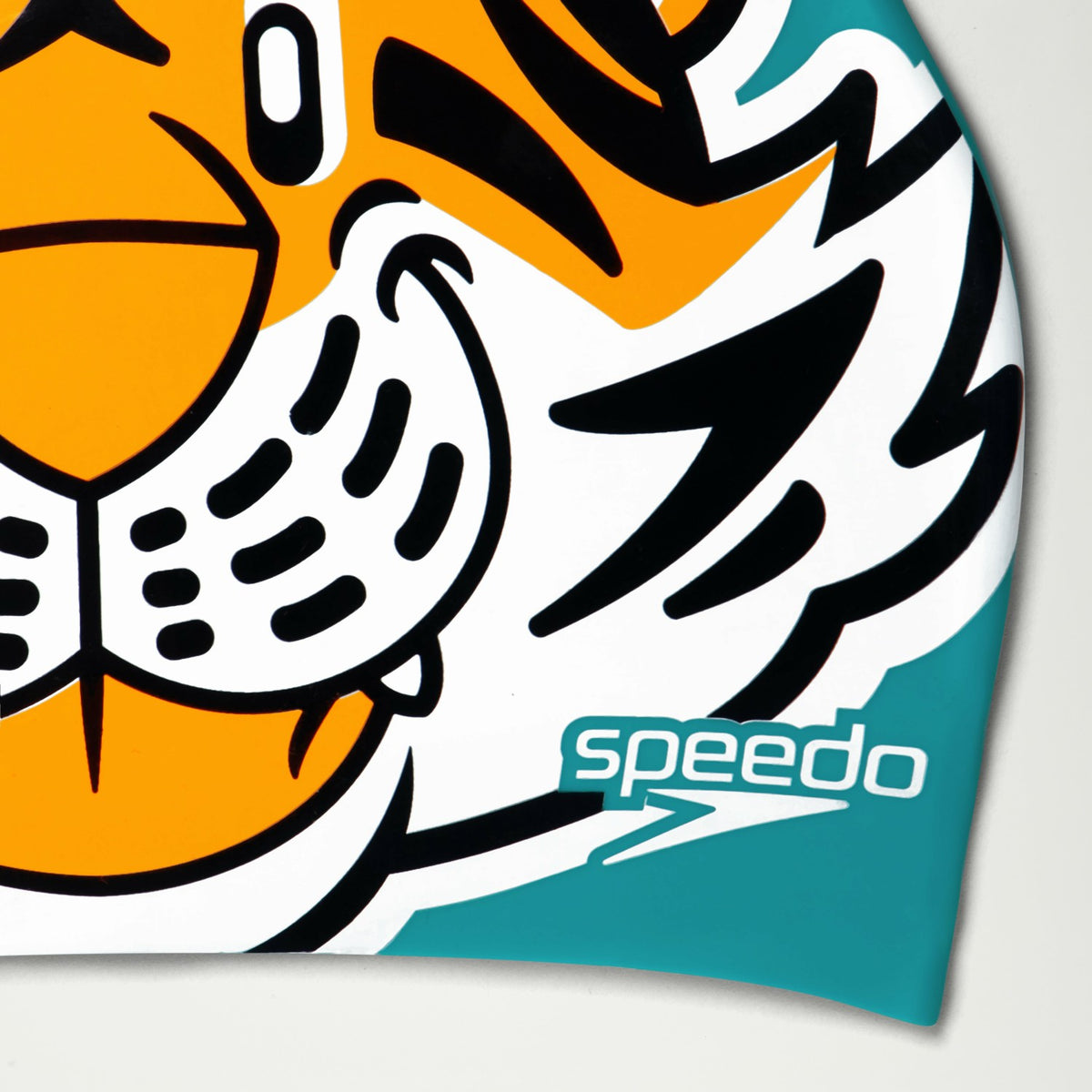 Speedo Infant Learn to Swim Aanadi Tiger Cub Cap Orange
