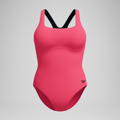 Speedo Racerback Swimsuit Pink