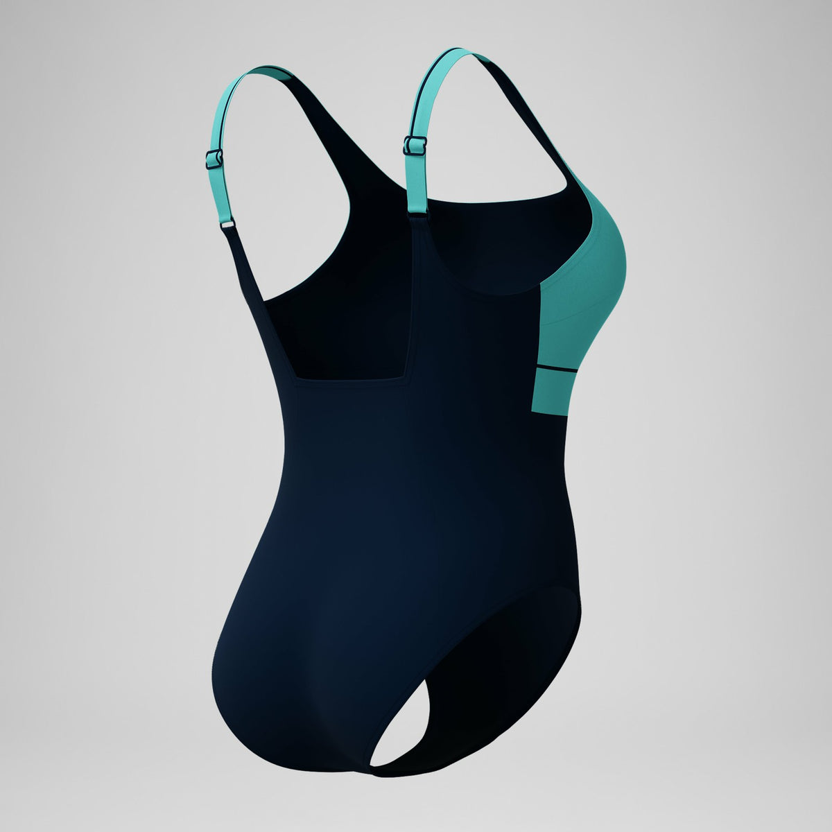 Speedo Shaping Contour Eclipse Swimsuit Navy/Turquoise