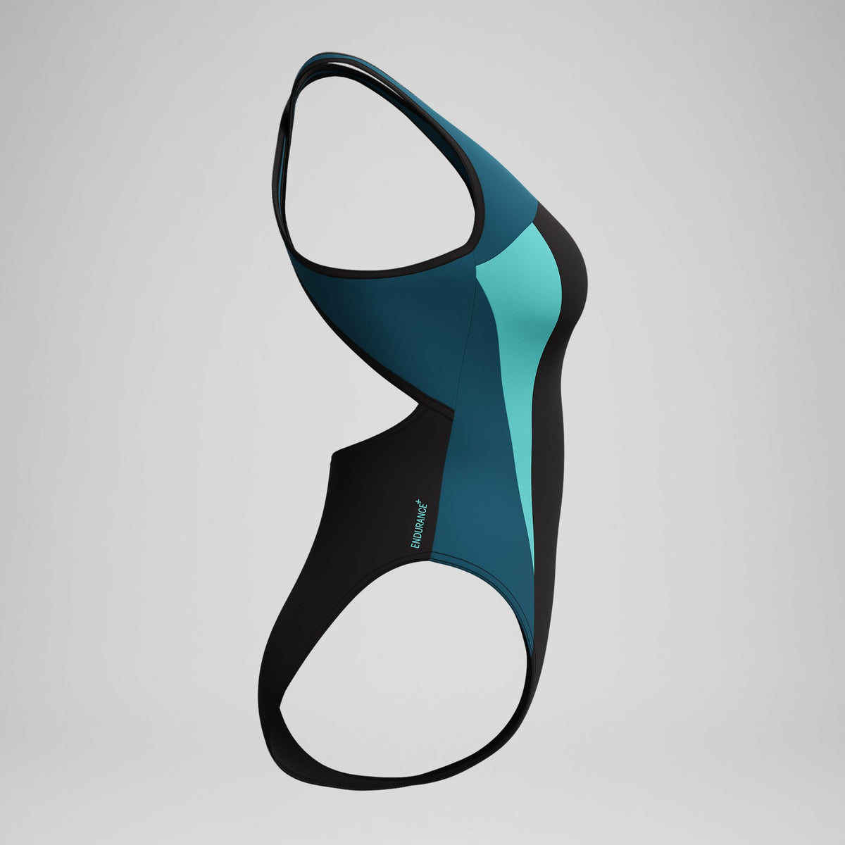 Speedo Highneck Splice Crossback Swimsuit DarkTeal/Green
